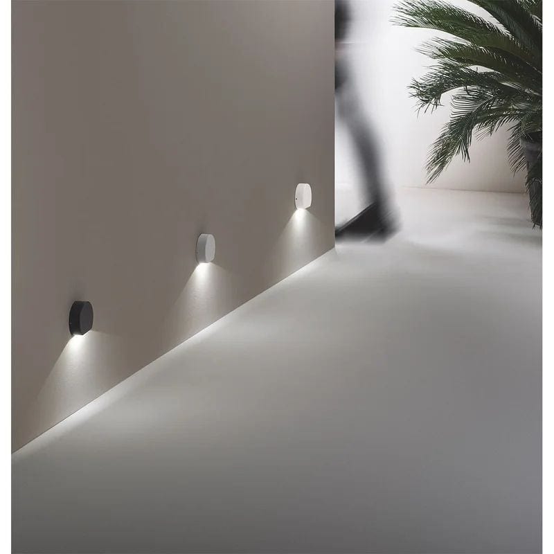 Applique esterno ondaluce 3w 4000k nero