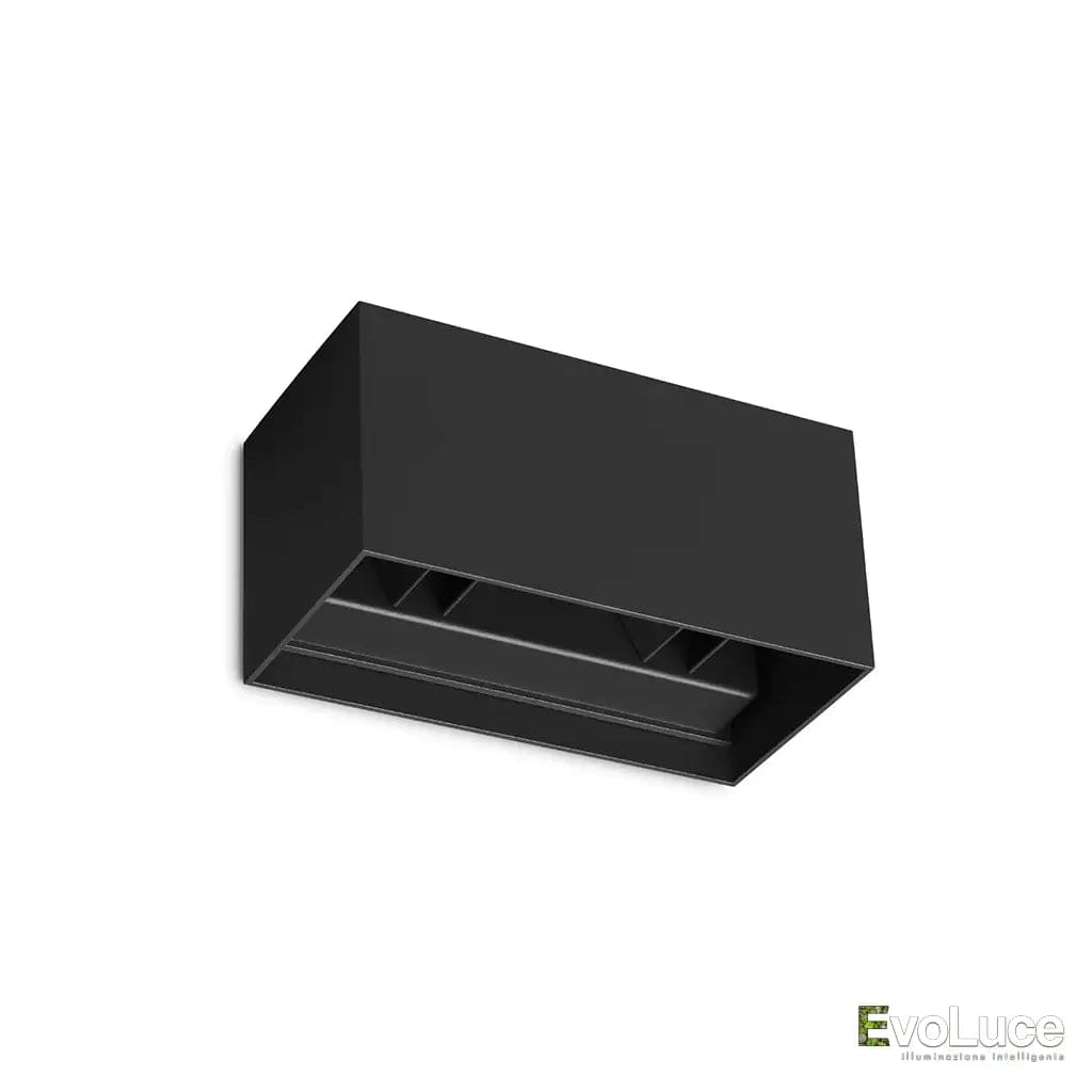 Nero / Calda 3000k ATOM 20 - Lampada Esterno 25W Biemissione IP54