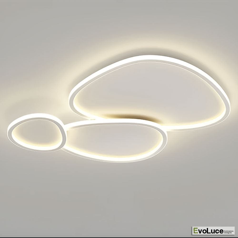 "BIGSTONE" - Lampadario Design 100W con Telecomando per Regolazione Temperatura Colore e Luminosità