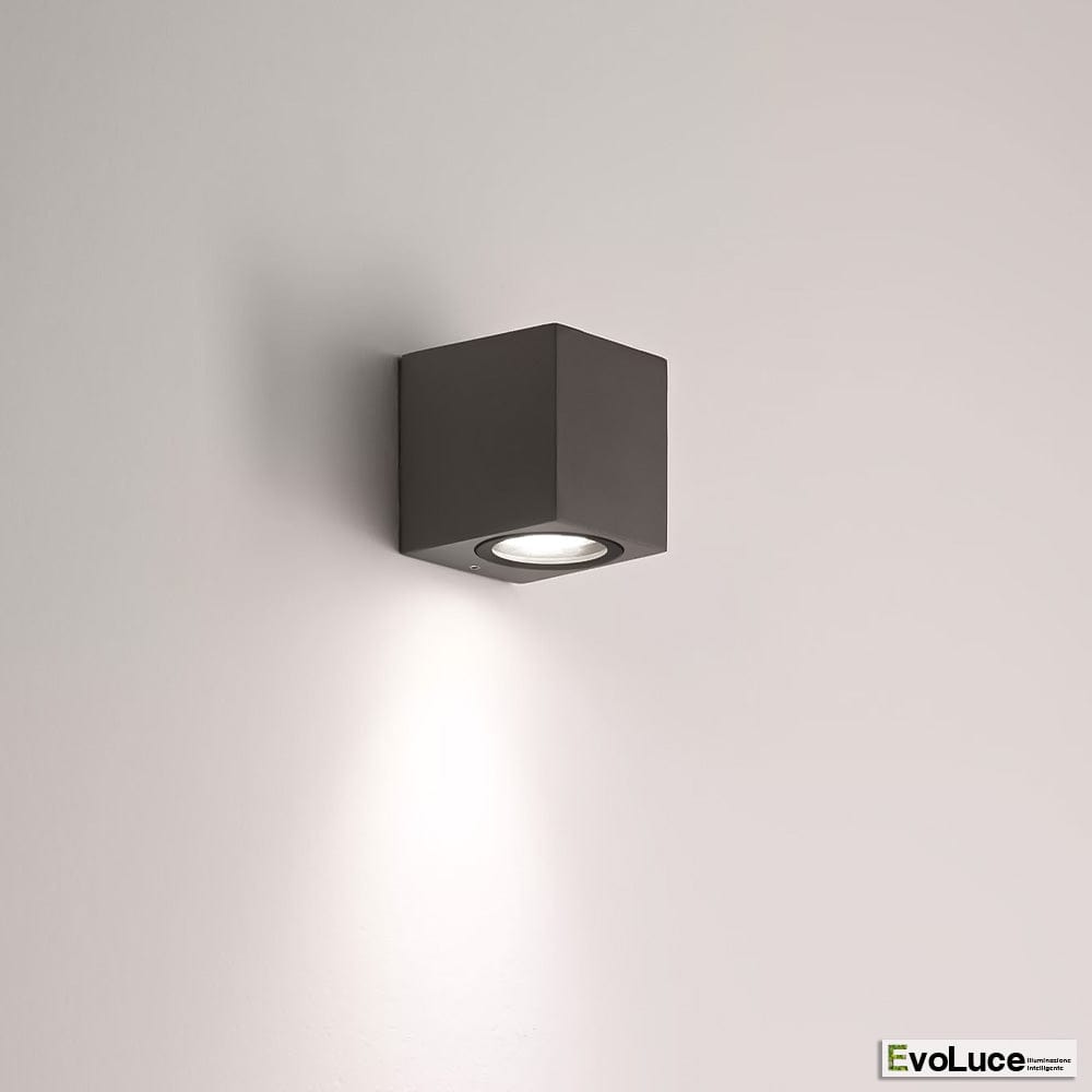 Grigio "CUBO GU10" - Applique da parete di Design