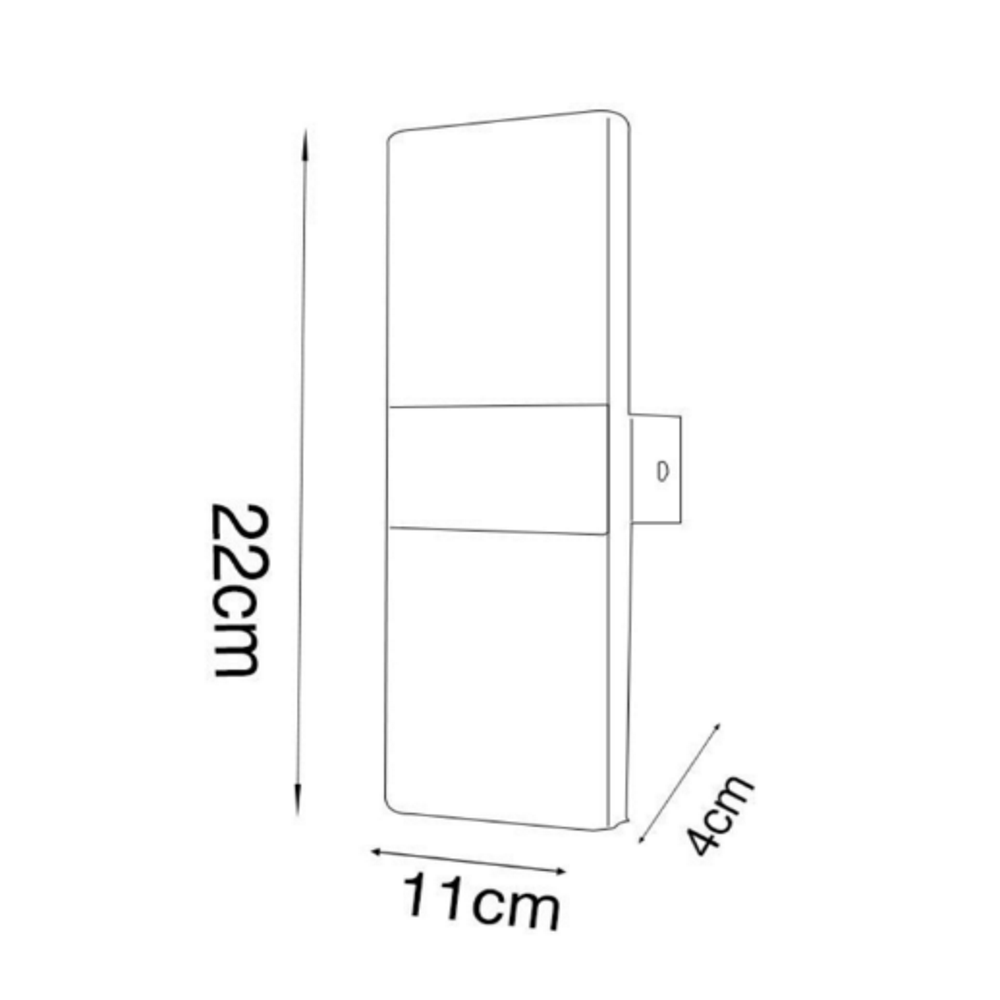 "ELEGANCE" - Applique da parete Design 8w