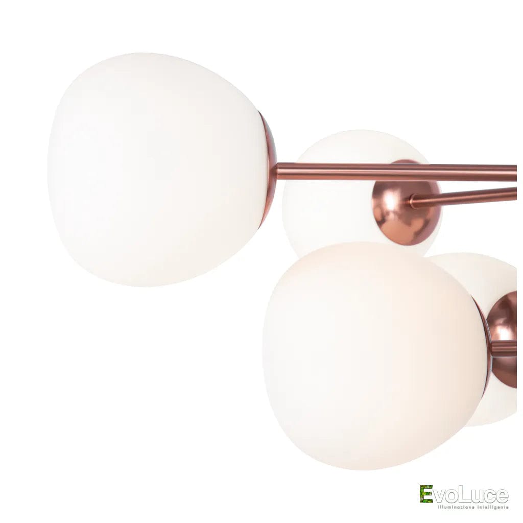 ERICH PL - Plafoniera Luxury 10 Sfere Asimmetriche con Lampadina E14