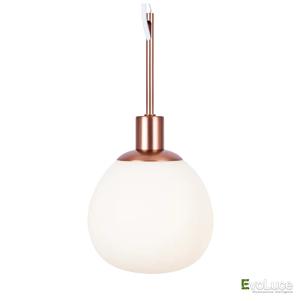 ERICH S1 - Pendente Singolo Luxury Sfera Asimmetrica con Lampadina E14