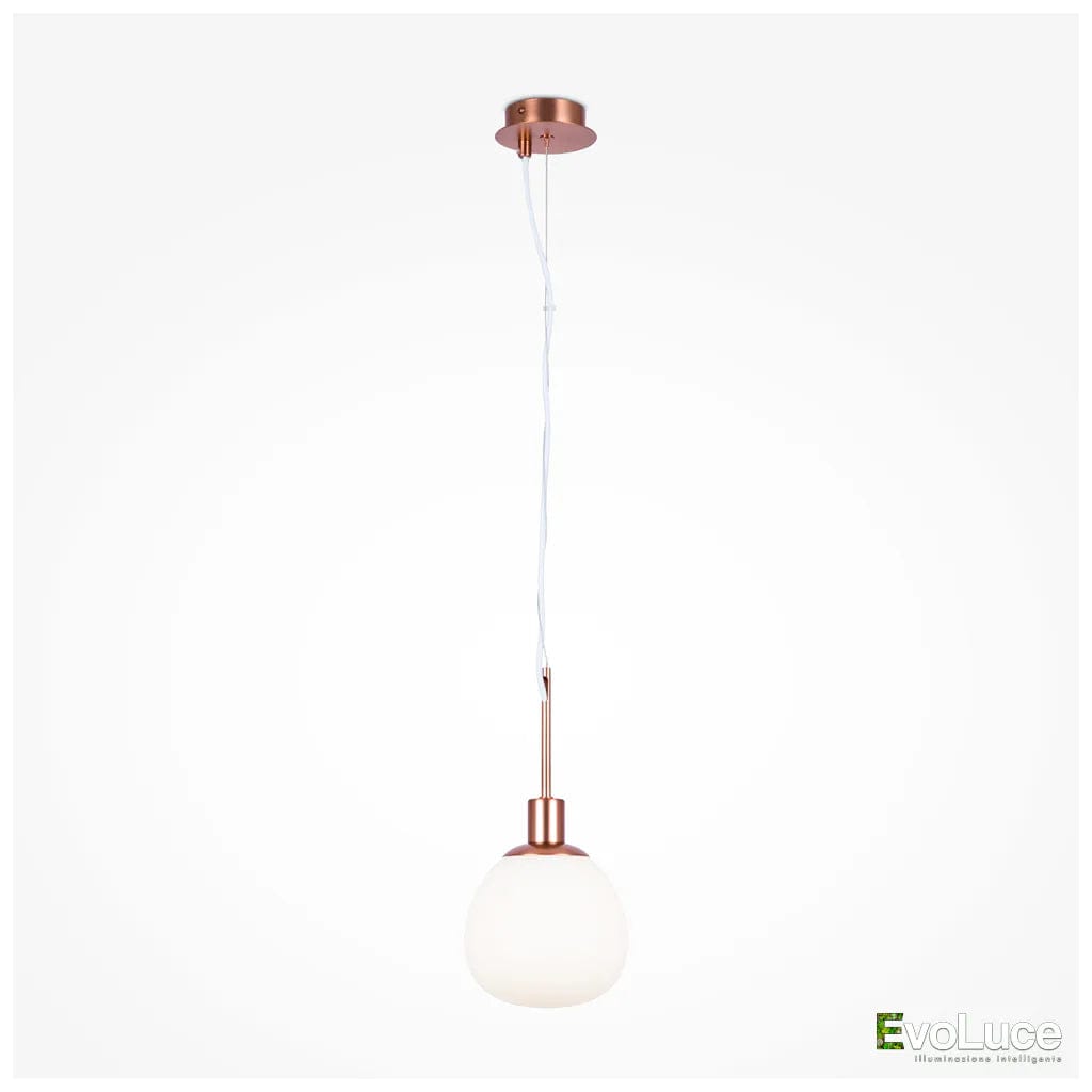 ERICH S1 - Pendente Singolo Luxury Sfera Asimmetrica con Lampadina E14