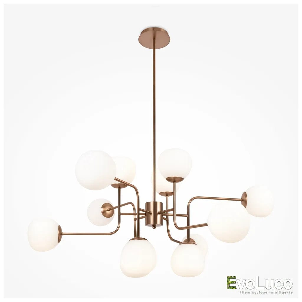 ERICH - Sospensione Luxury 25 Sfere con Lampadina G9