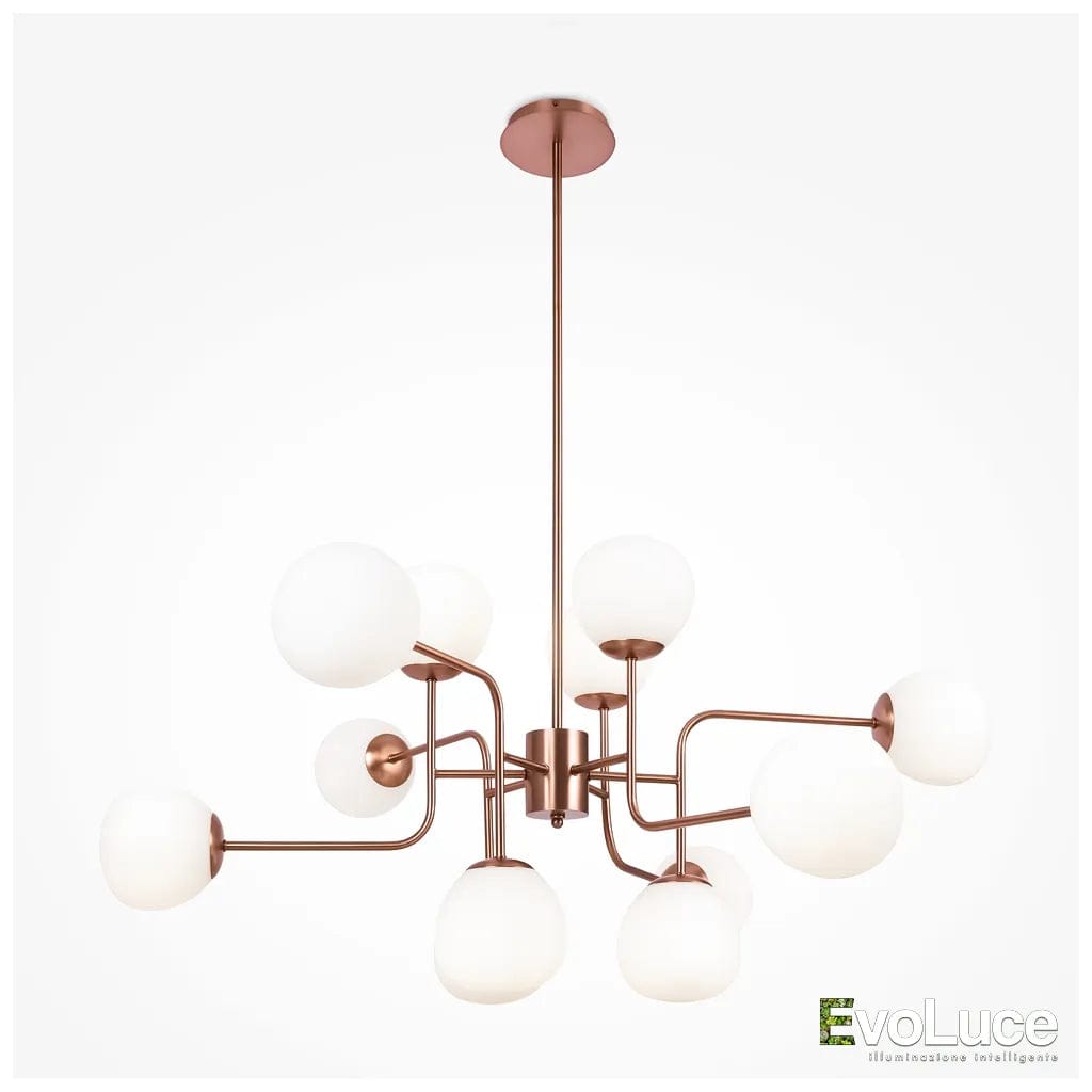 ERICH - Sospensione Luxury 25 Sfere con Lampadina G9
