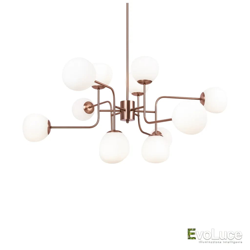 ERICH - Sospensione Luxury 25 Sfere con Lampadina G9
