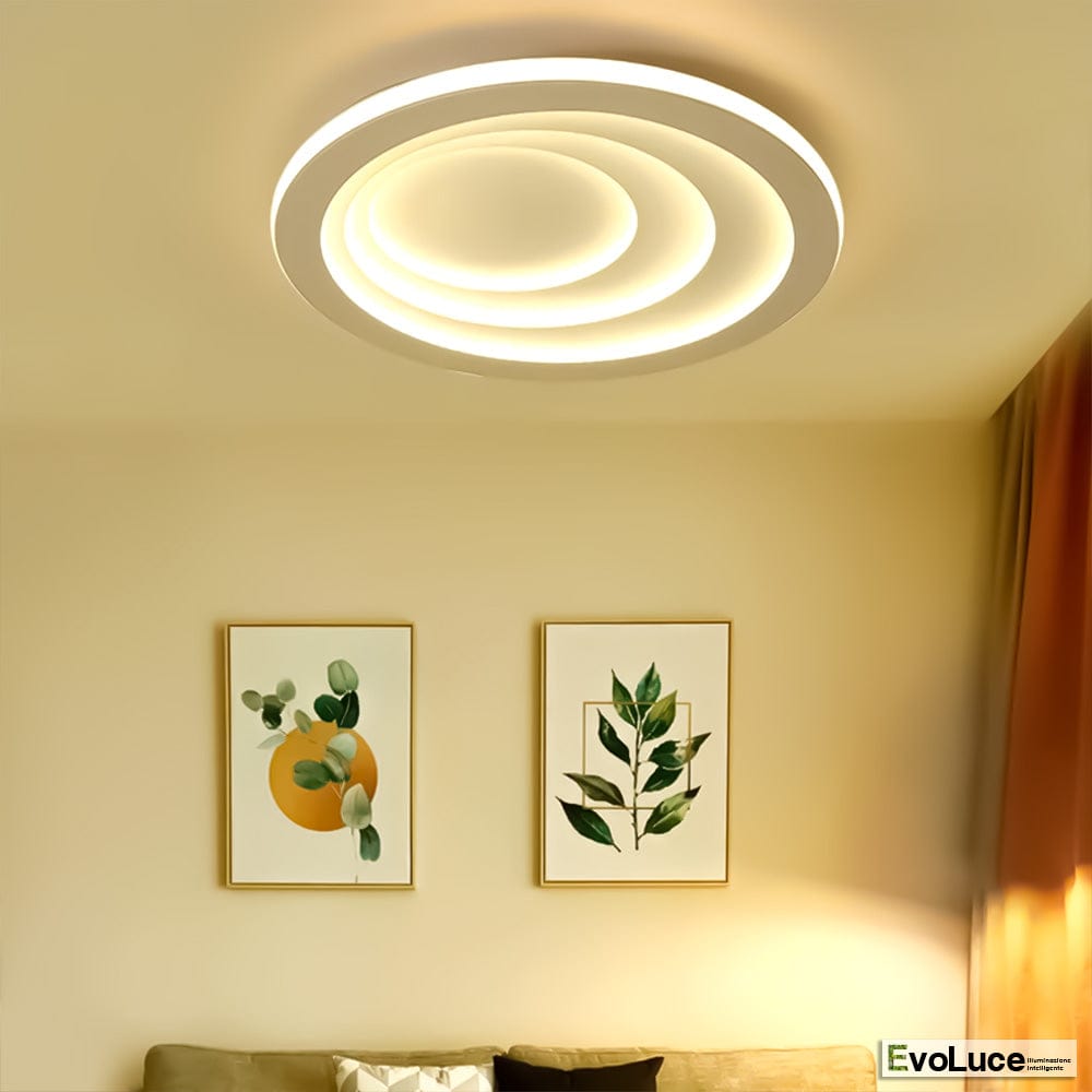 Lampadari e Pendenti "FUSE" - Lampadario Design Classic 70W LED con Regolazione Intensità e Temperatura Colore