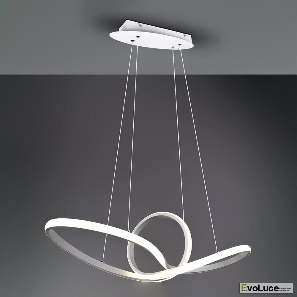 Lampadari e Pendenti Calda 3000k / Bianco "INFINITO" - Lampadario Design 57W