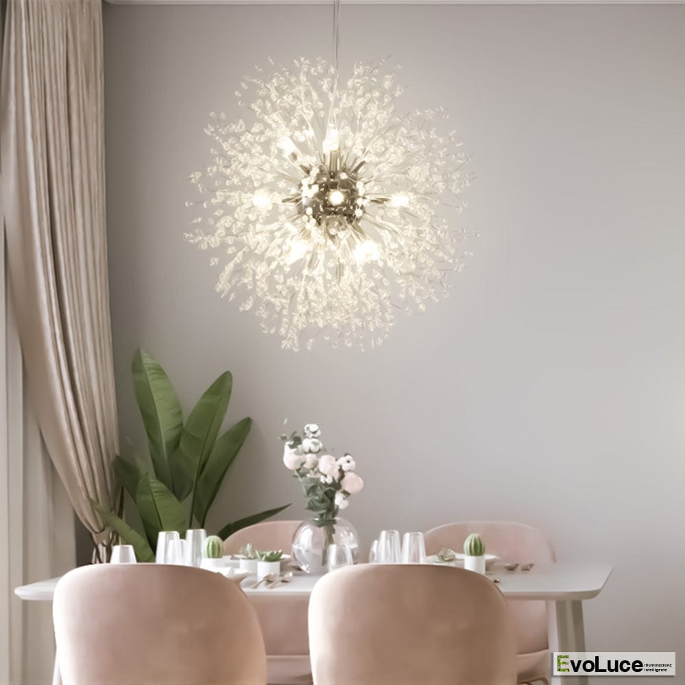 Lampadari e Pendenti "NATURA" - Lampadario Design Cristallo K9