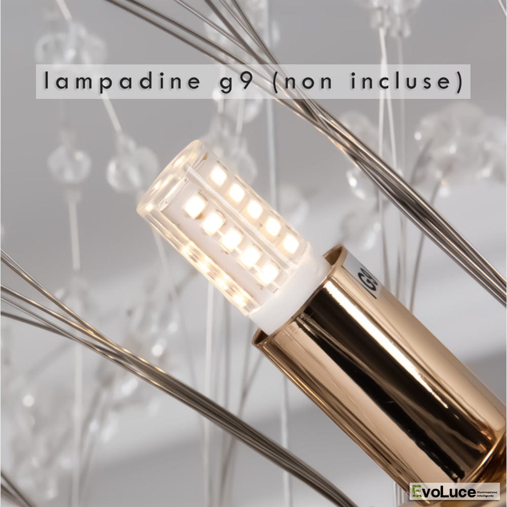 Lampadari e Pendenti "NATURA" - Lampadario Design Cristallo K9