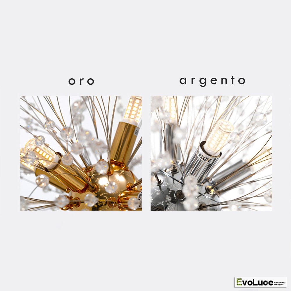 Lampadari e Pendenti "NATURA" - Lampadario Design Cristallo K9