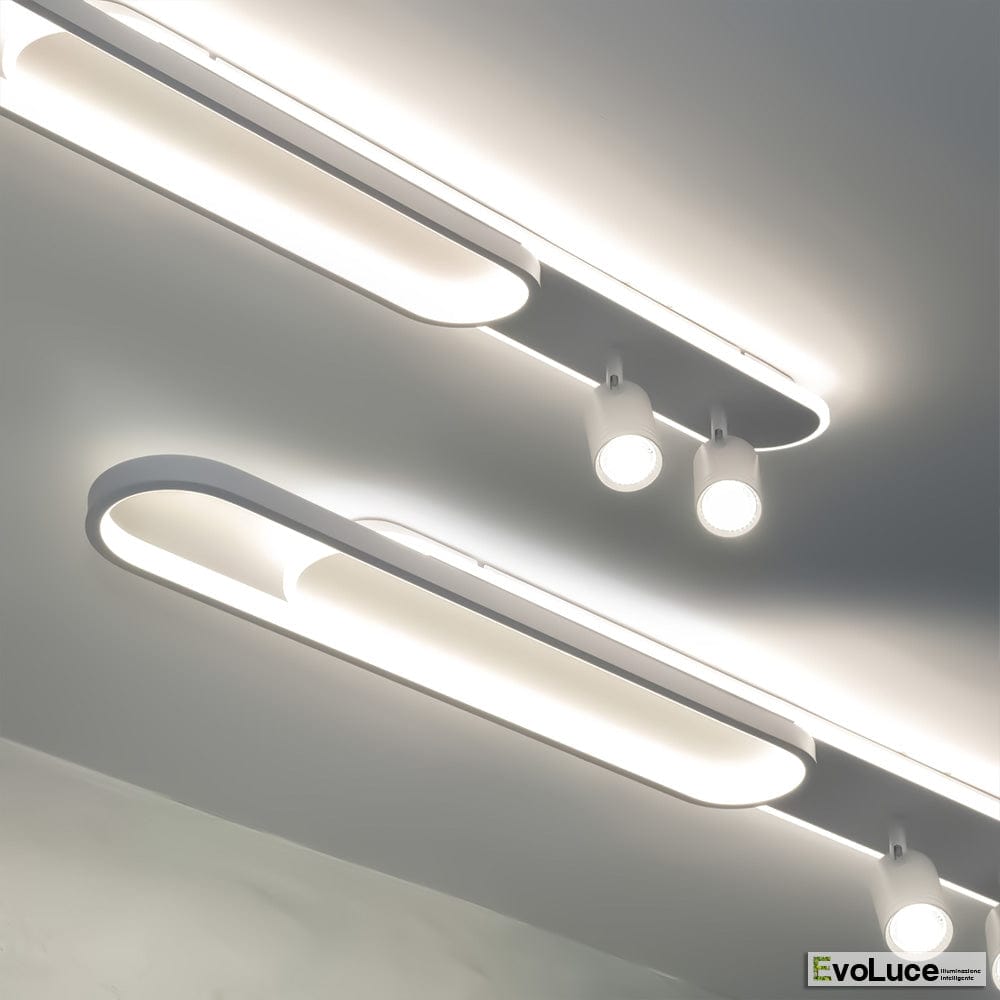 Lampadari e Pendenti "SPOTTY" - Lampadario Design con Faretti Spot 50w + Lampadine