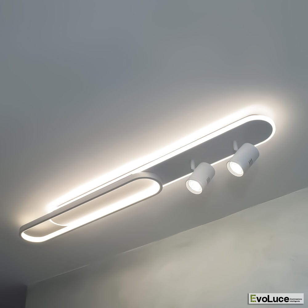 Lampadari e Pendenti "SPOTTY" - Lampadario Design con Faretti Spot 50w + Lampadine