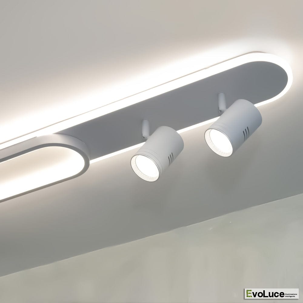 Lampadari e Pendenti "SPOTTY" - Lampadario Design con Faretti Spot 50w + Lampadine
