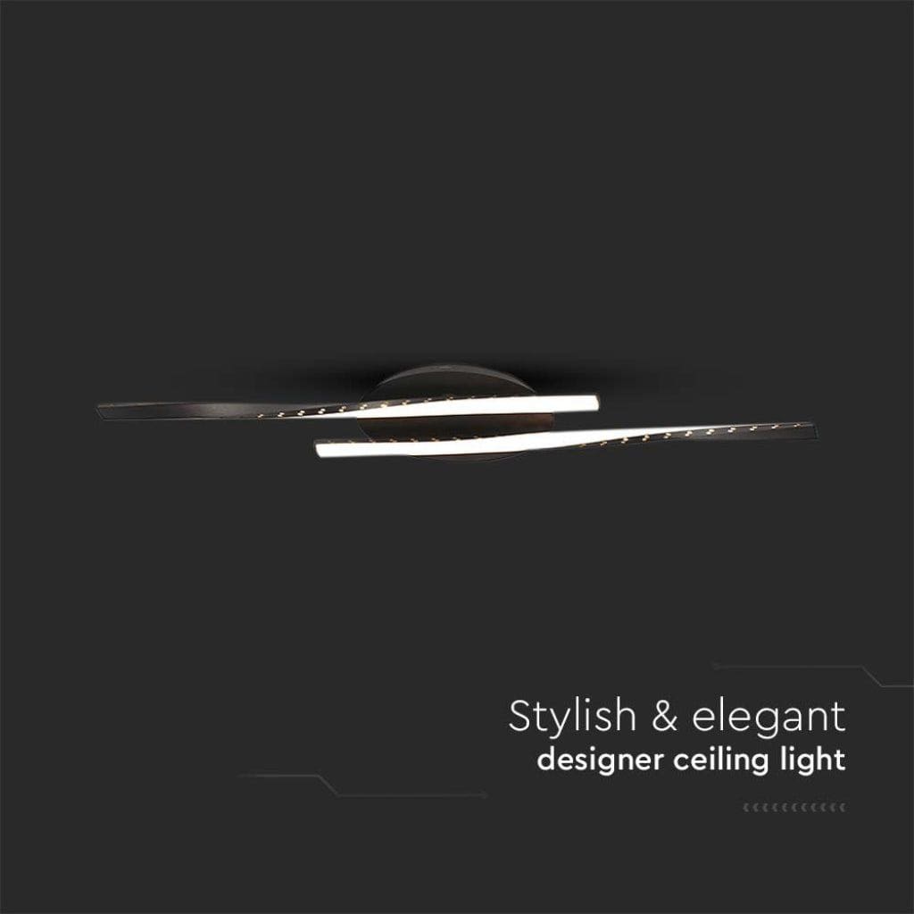 Lampadari e Pendenti STRIPES 2 - APPLIQUE MODERNO 12W NERO 3000K