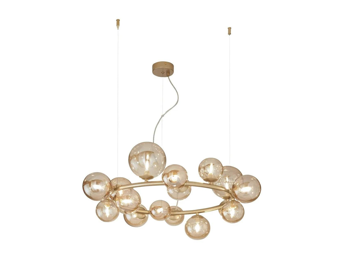 Oro / Si Lampadario sospensione Honey circolare (S16)