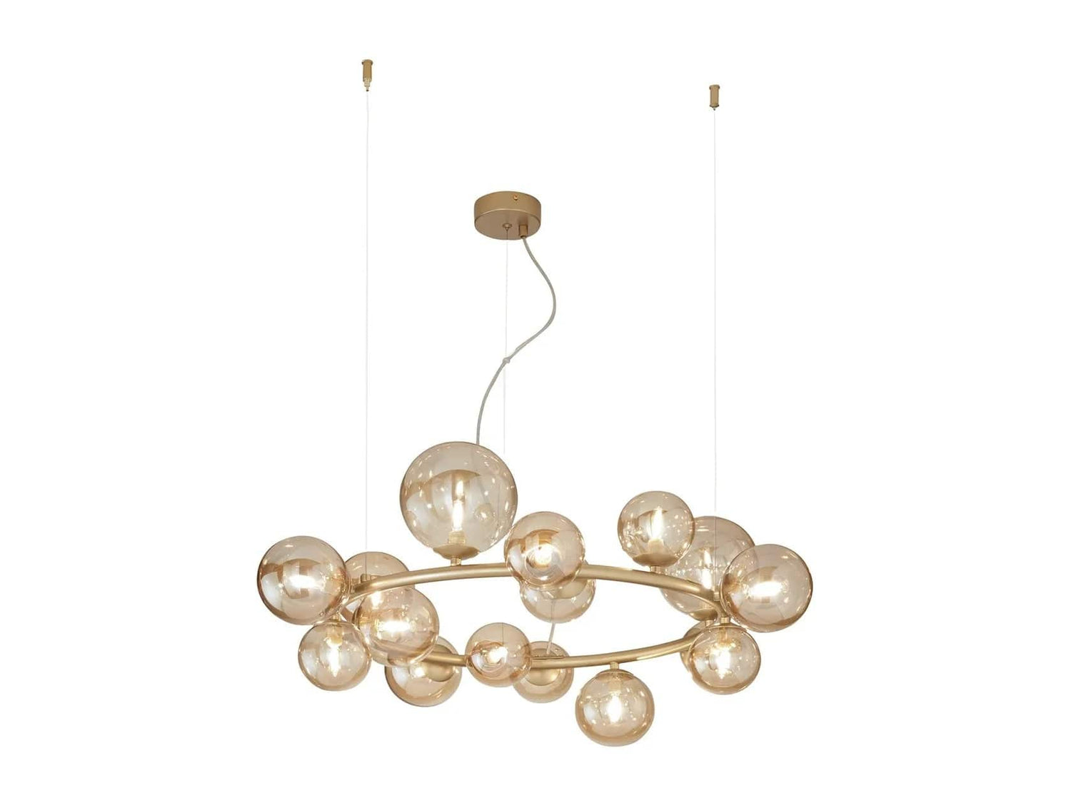 Oro / Si Lampadario sospensione Honey circolare (S16)