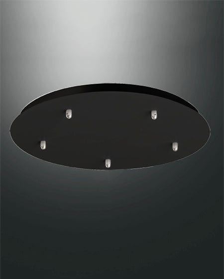 Nero LILA by FABAS LUCE - Piastra 5 fori sfalzati MADE IN ITALY