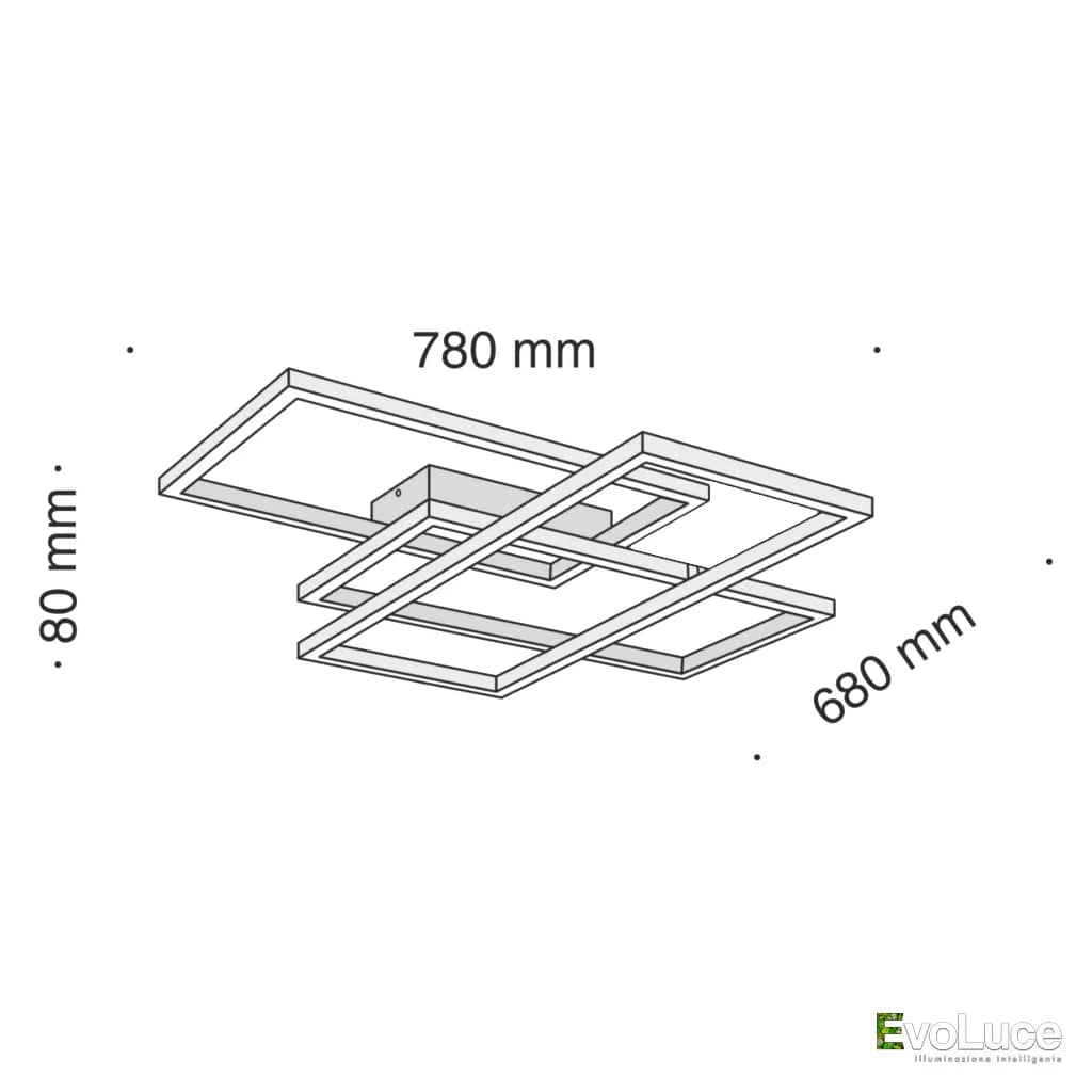 LINE  - Lampada da Soffitto Luxury 80W