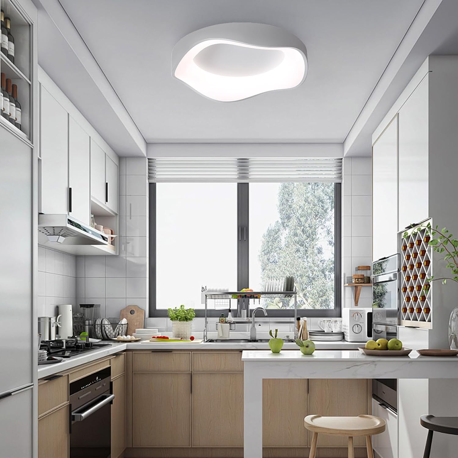 "MIRA" - Lampadario Design 38W LED con Regolazione Intensità e Temperatura Colore