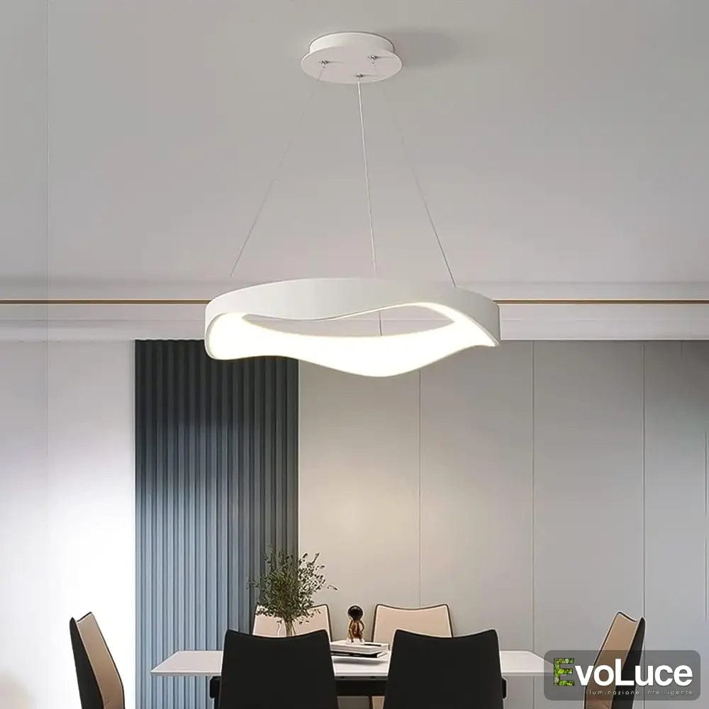 "MIRA SOSPENSIONE" - Lampadario Design 38W LED con Regolazione Intensità e Temperatura Colore