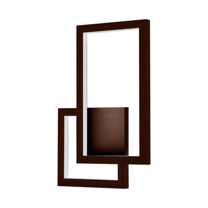 Corten (marrone scuro) / Calda 3000k &quot;CORTY&quot; - Applique da parete di Design Squared 20w