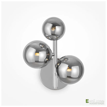 DALLAS AP -Applique Luxury 3 Sfere con Lampadina G9