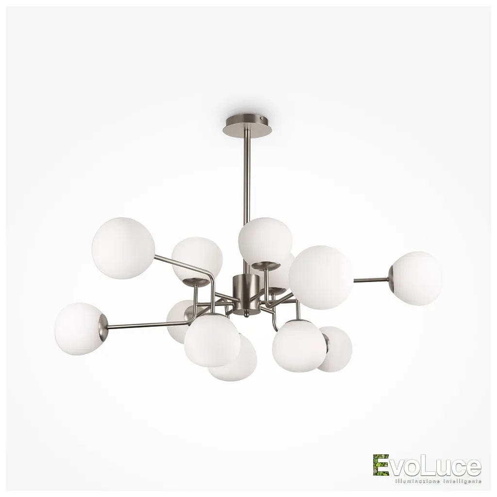 ERICH - Sospensione Luxury 25 Sfere con Lampadina G9