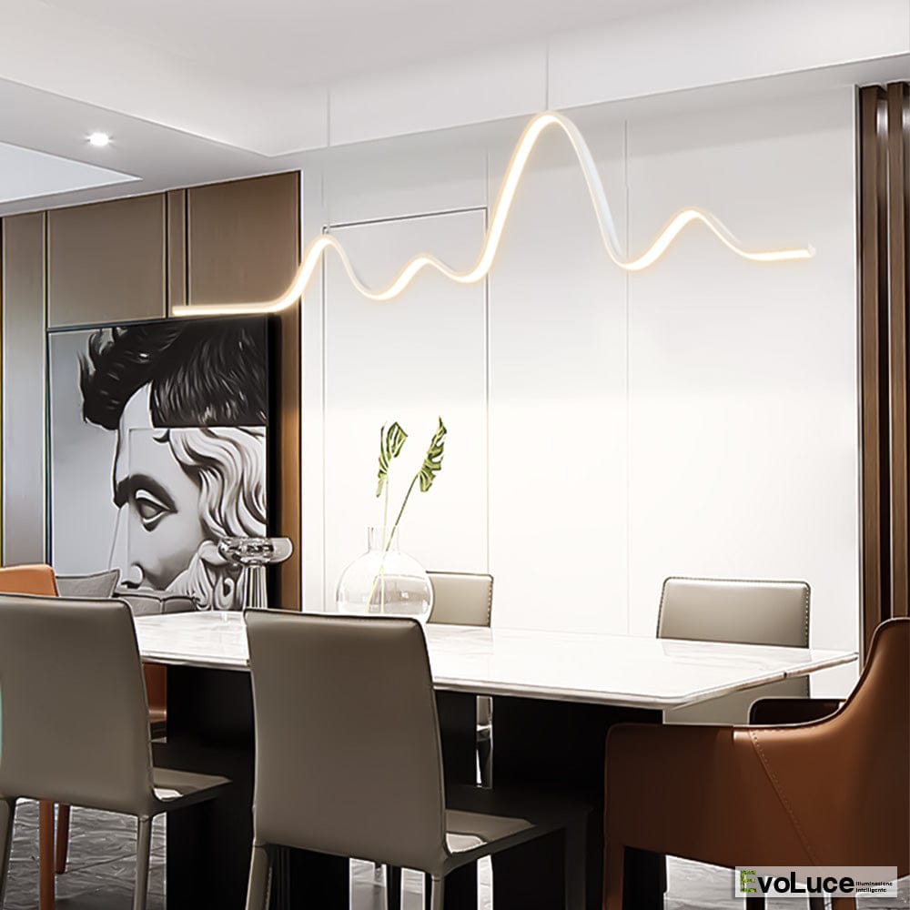 Lampadari e Pendenti Bianco / Naturale 4000k &quot;BREATH&quot; - Lampadario Design Nordic 25W