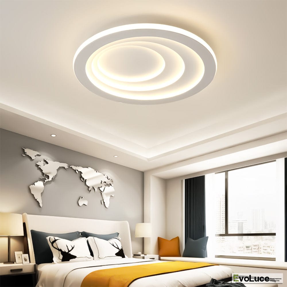 Lampadari e Pendenti "FUSE" - Lampadario Design Classic 70W LED con Regolazione Intensità e Temperatura Colore