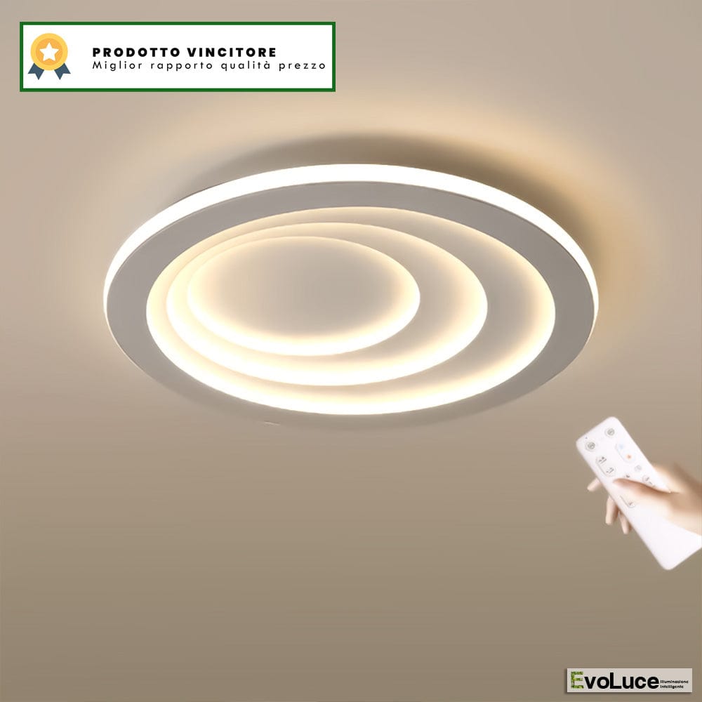 Lampadari e Pendenti "FUSE" - Lampadario Design Classic 70W LED con Regolazione Intensità e Temperatura Colore