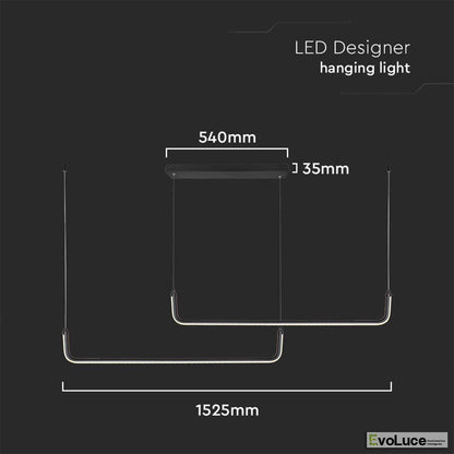 Lampadari e Pendenti Naturale 4000k &quot;MINIMALE&quot; - Lampadario Design Nordic 24W