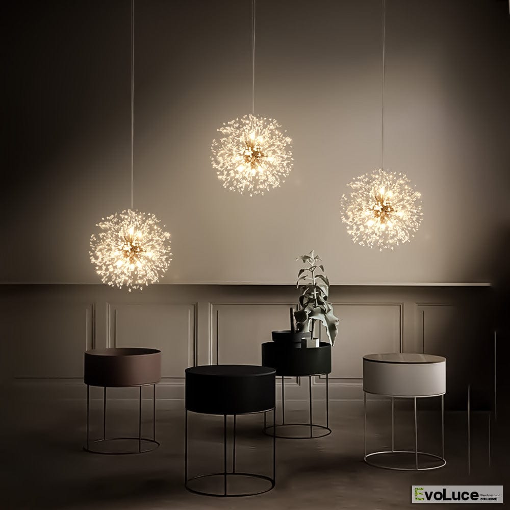 Lampadari e Pendenti &quot;NATURA&quot; - Lampadario Design Cristallo K9