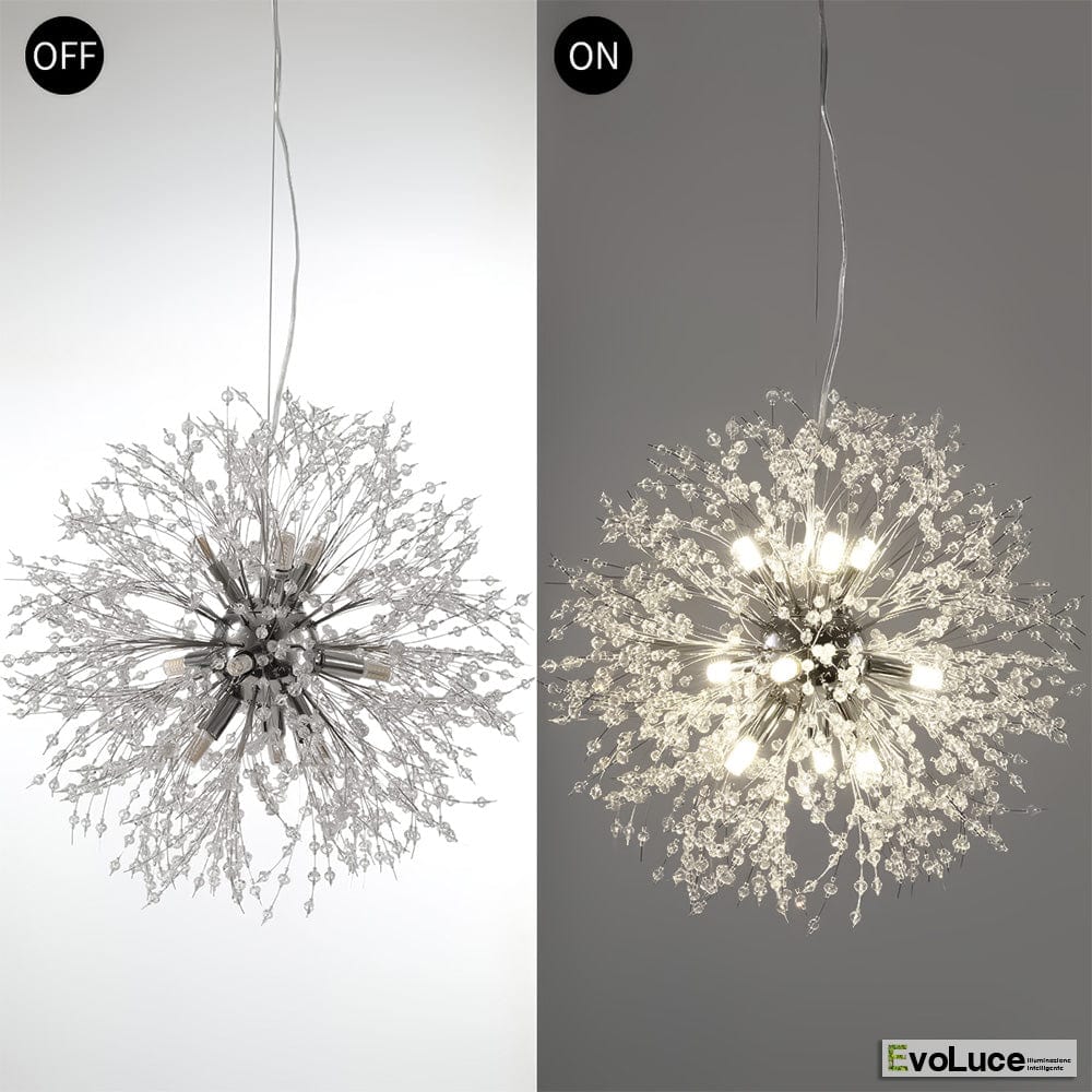 Lampadari e Pendenti &quot;NATURA&quot; - Lampadario Design Cristallo K9