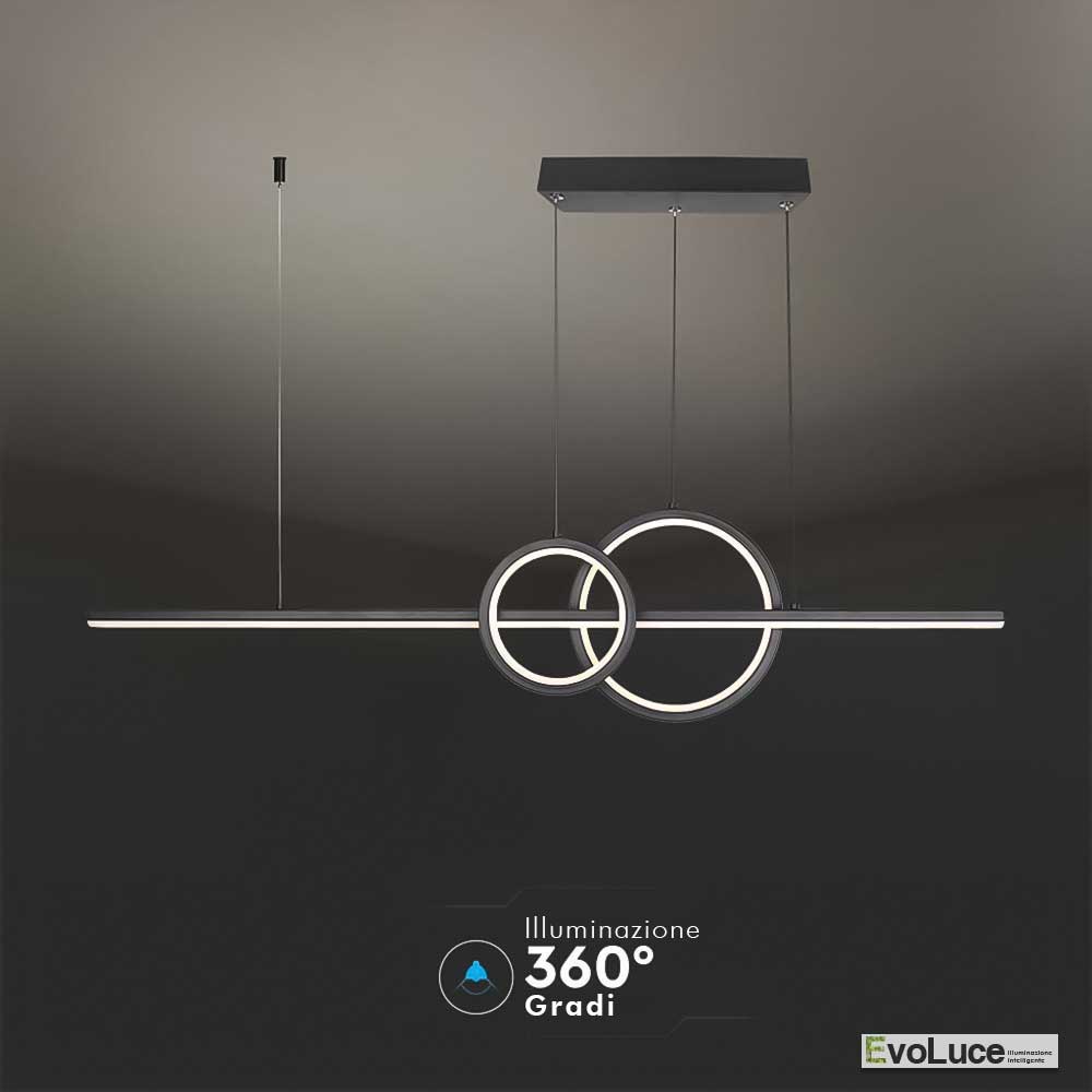 Lampadari e Pendenti Naturale 4000k &quot;PURY&quot; - Lampadario Design Nordic 15W