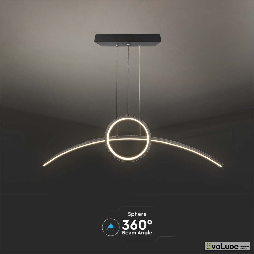 Lampadari e Pendenti Naturale 4000k &quot;SASSA&quot; - Lampadario Design Nordic 30W