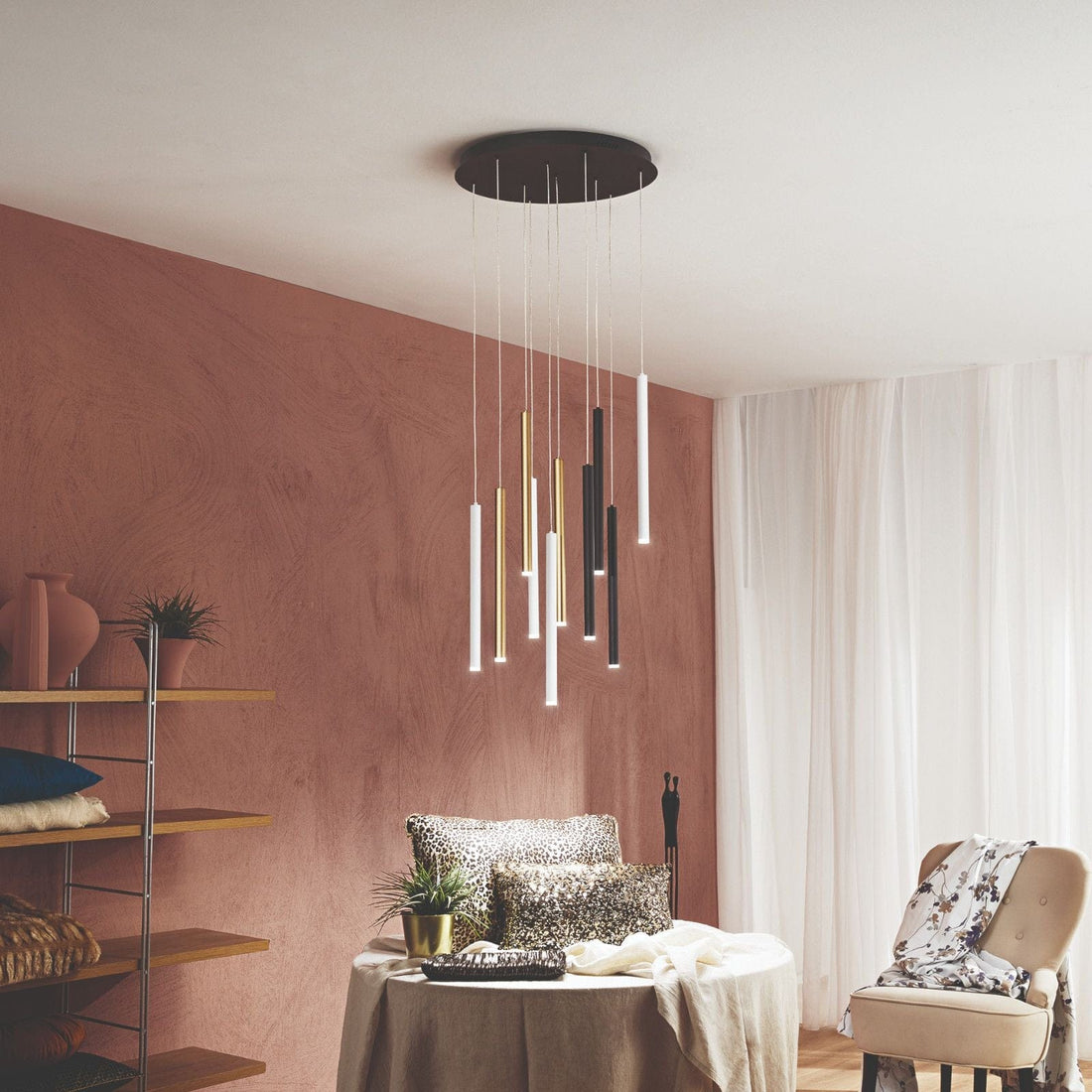 Multicolore Lampadario sospensione PYPE (S10 MULTI)