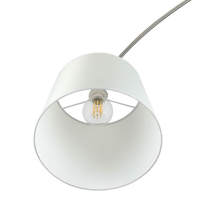 Lampade LED Piantana Ricurva con Portalampada E27 (Max 60W) Colore Bianco h: 196cm