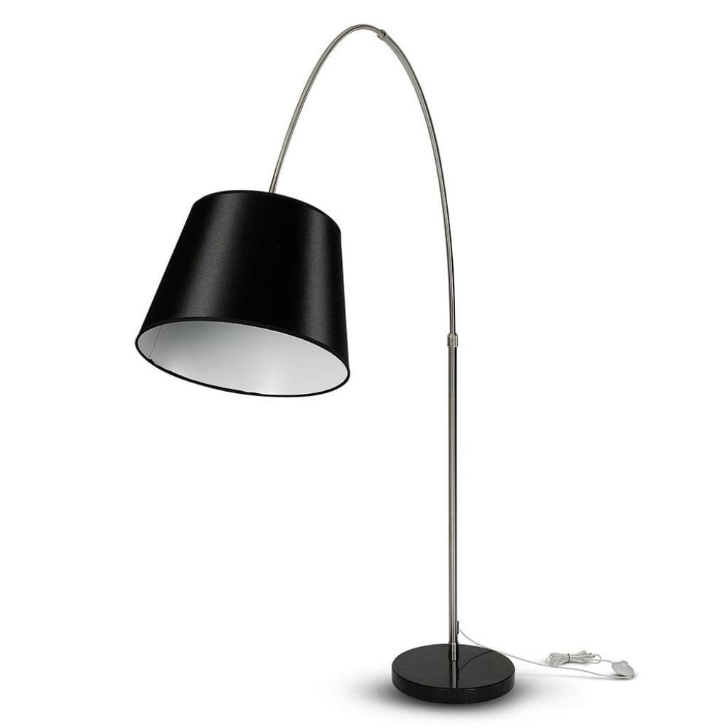 Lampade LED Piantana Ricurva con Portalampada E27 (Max 60W) Colore Nero h: 196cm