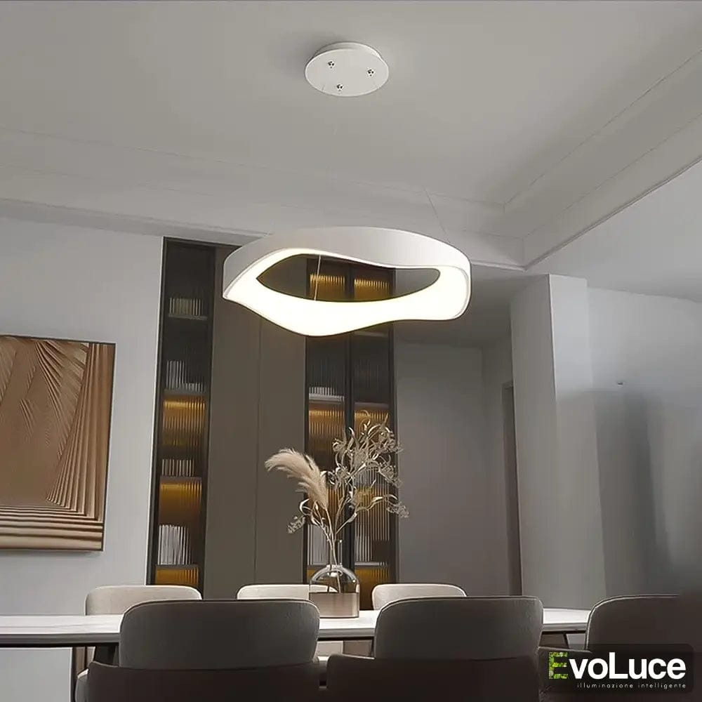 "MIRA SOSPENSIONE" - Lampadario Design 38W LED con Regolazione Intensità e Temperatura Colore