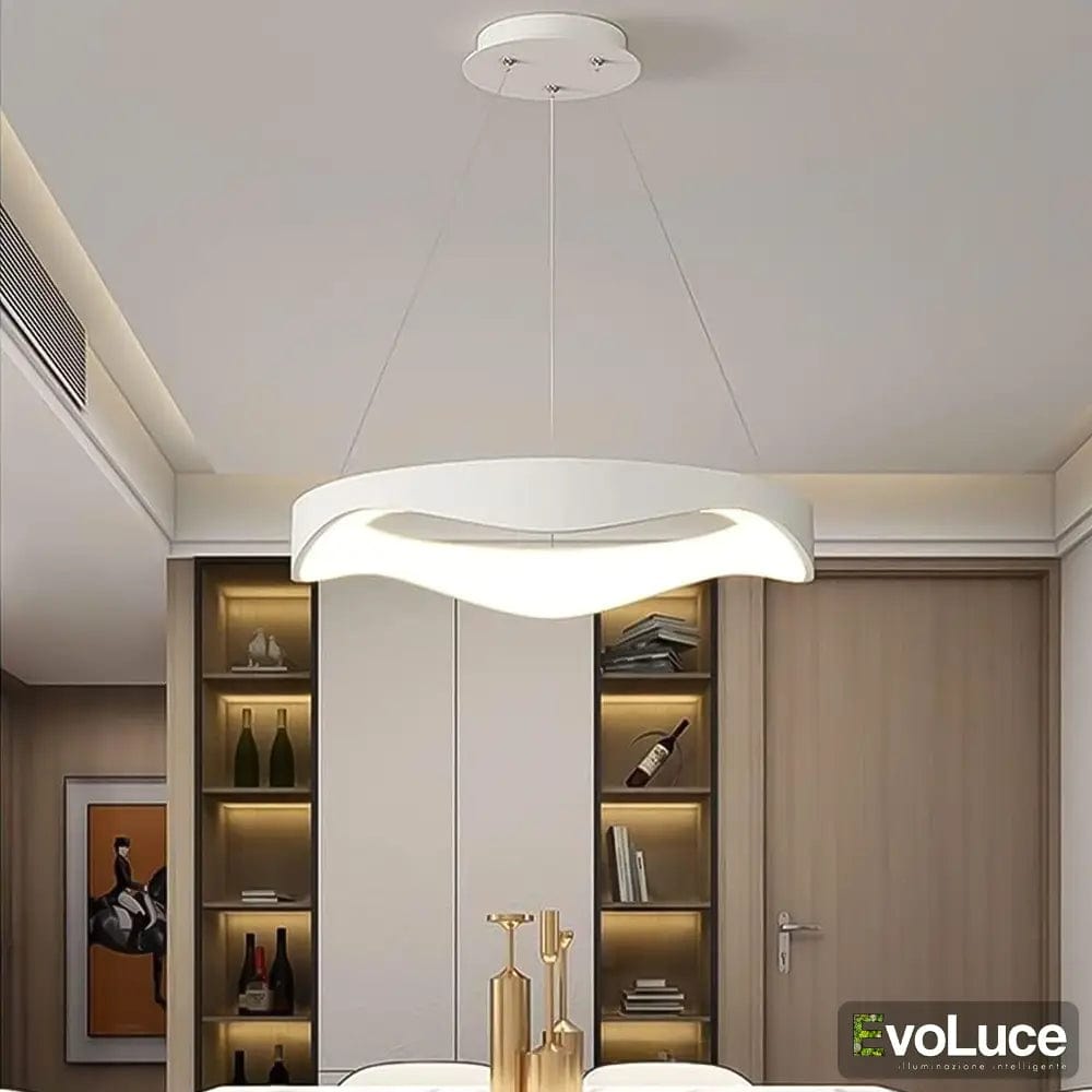 &quot;MIRA SOSPENSIONE&quot; - Lampadario Design 38W LED con Regolazione Intensità e Temperatura Colore