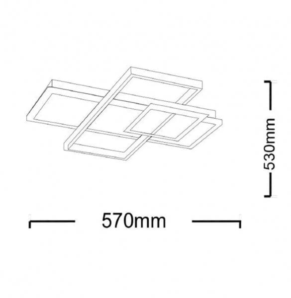 Lampadari e Pendenti ZEBRA JUNIOR- Lampadario plafoniera 36W